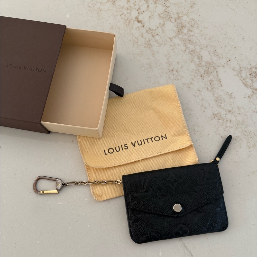 Louis Vuitton Empreinte Key Pouch Black